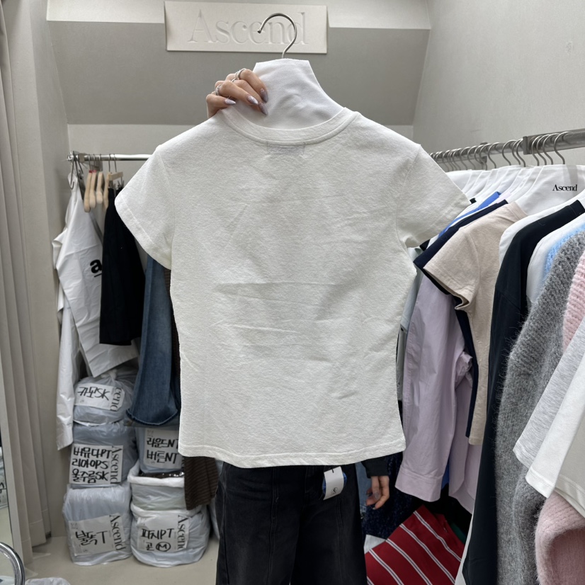 ASCEND東大門直郵女裝新品26春夏休閑推薦職業人氣真品T恤ASCENDT恤