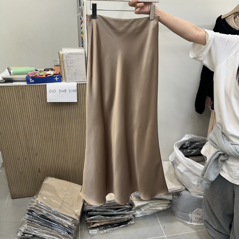 THE LOW韓國直郵女裝新款時尚熱賣人氣休閑26春夏真品長裙THE LOW長裙