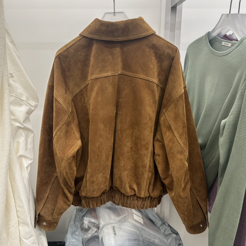 HELVETICA東大門直郵女裝新品時尚人氣休閑職業真品夾克麂皮HELVETICA夾克