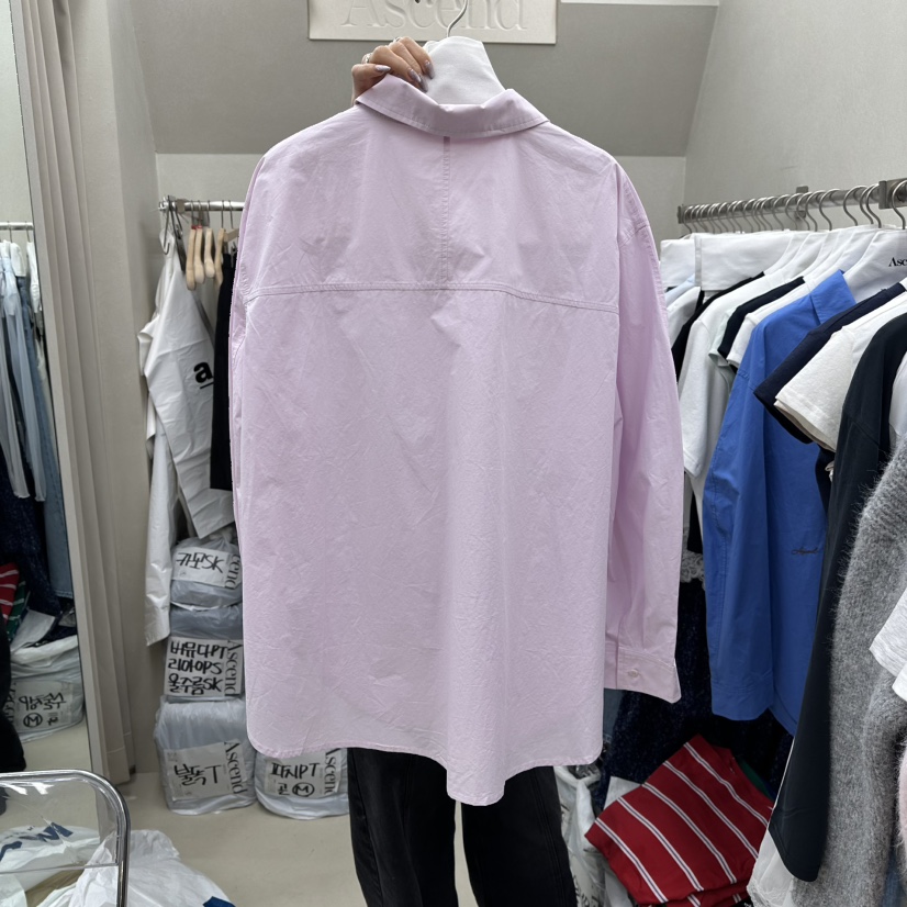 ASCEND韓國直郵女士新品時尚休閑26春夏熱賣襯衫蕾絲衫刺繡ASCEND襯衫/蕾絲衫