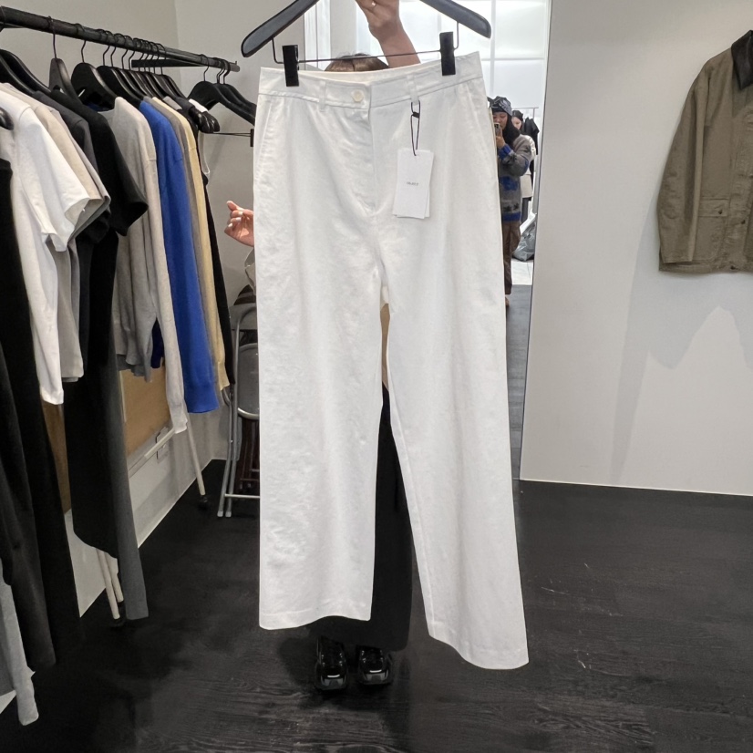 OBJECT韓國代購女士新款職業真品休閑褲不含腰帶斜紋棉布OBJECT休閑褲圖色2