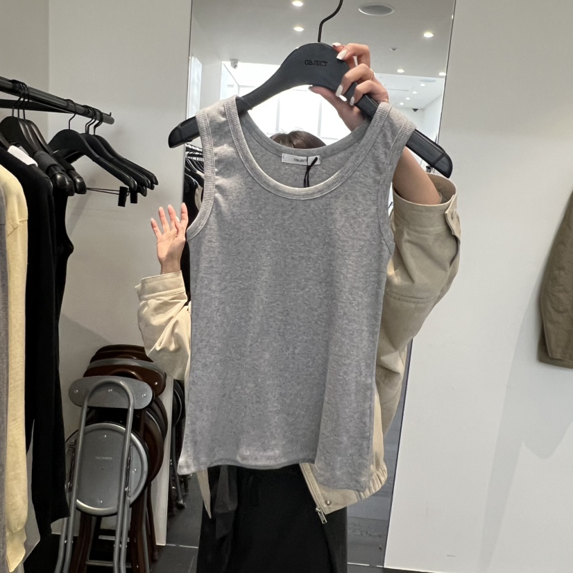 OBJECT東大門直郵女士新款休閑職業真品時尚推薦吊帶背心OBJECT吊帶/背心圖色2