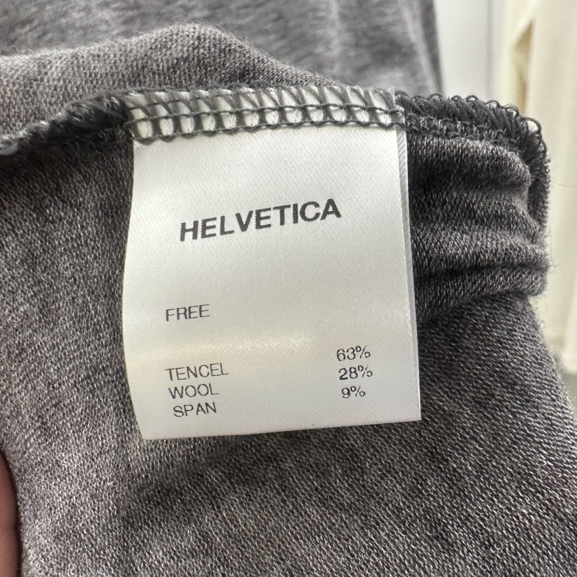 HELVETICA韓國直郵女士新品時尚休閑熱賣真品長袖T恤羊毛HELVETICA長袖T恤