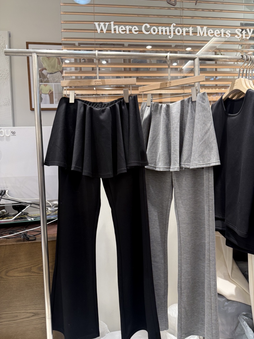 DE GO YOU韓國直郵女裝新品推薦休閑真品職業熱賣裙褲喇叭DE GO YOU裙褲