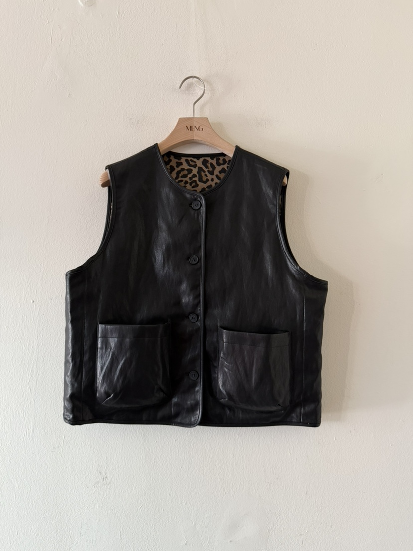 MENG東大門實拍女士新品時尚推薦休閑人氣熱賣職業26春夏馬甲MENG馬甲圖色1