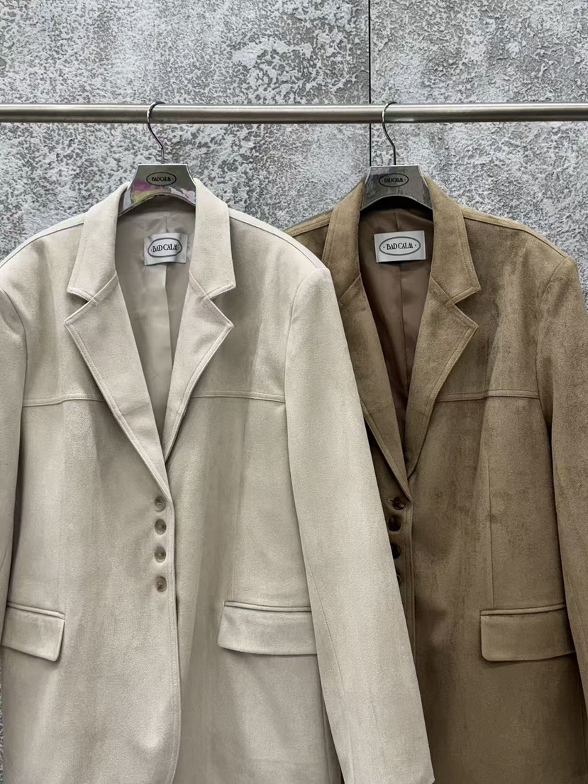 BADCALM韓國代購女士新款職業時尚真品休閑人氣26春夏夾克絨BADCALM夾克