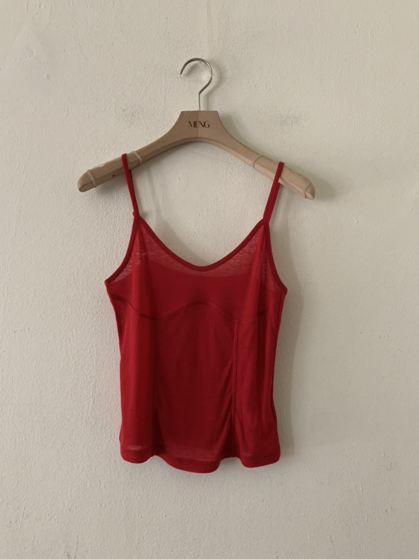MENG東大門實拍女士新款時尚26春夏真品休閑吊帶背心天絲MENG吊帶/背心圖色2