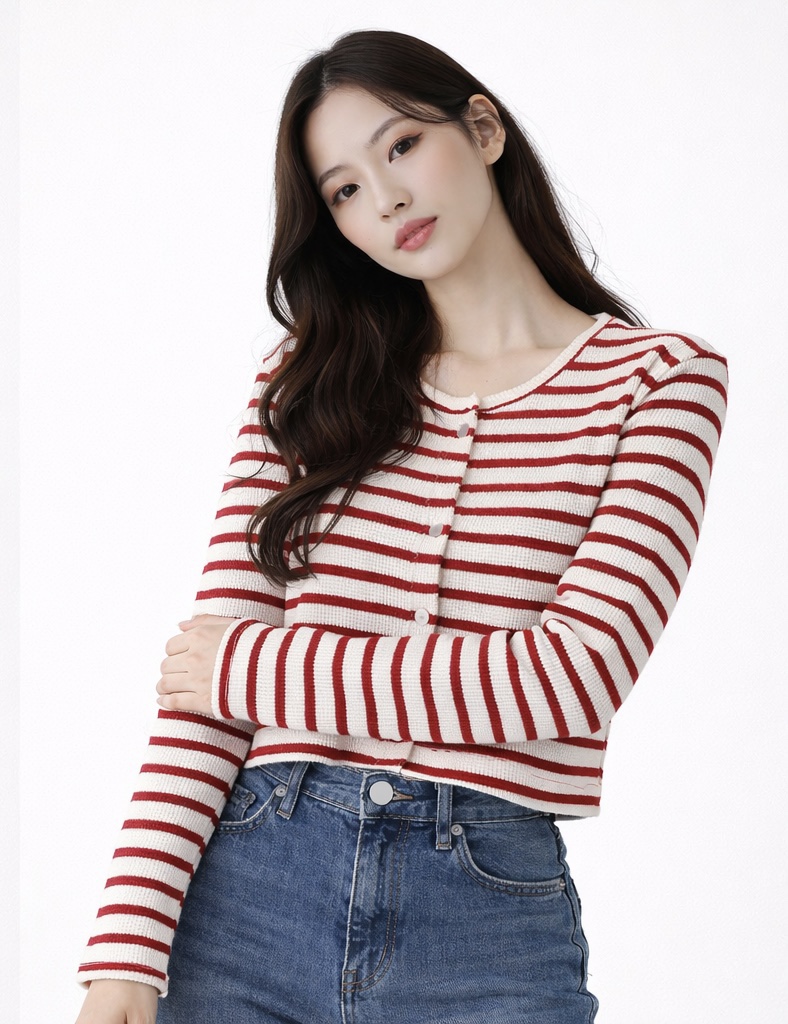 RED-J-레드.J-T東大門直郵女裝新品人氣針織衫開襟衫RED-J針織衫