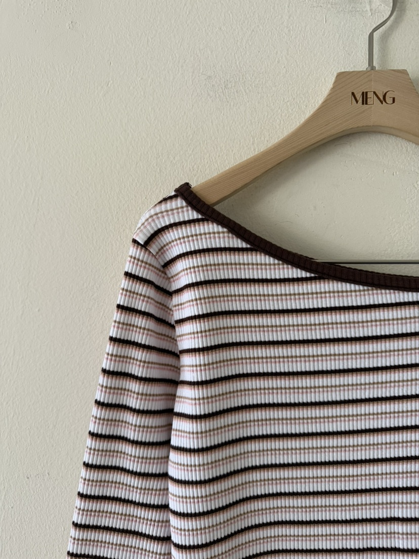 MENG韓國代購女裝新品推薦時尚真品休閑人氣26春夏長袖T恤MENG長袖T恤