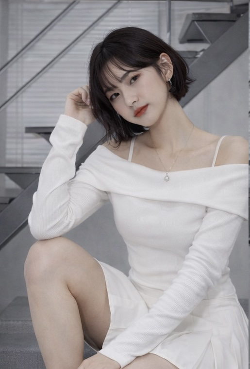 RED-J-레드.J-T東大門直郵女士新品熱賣針織衫不對稱露肩RED-J針織衫