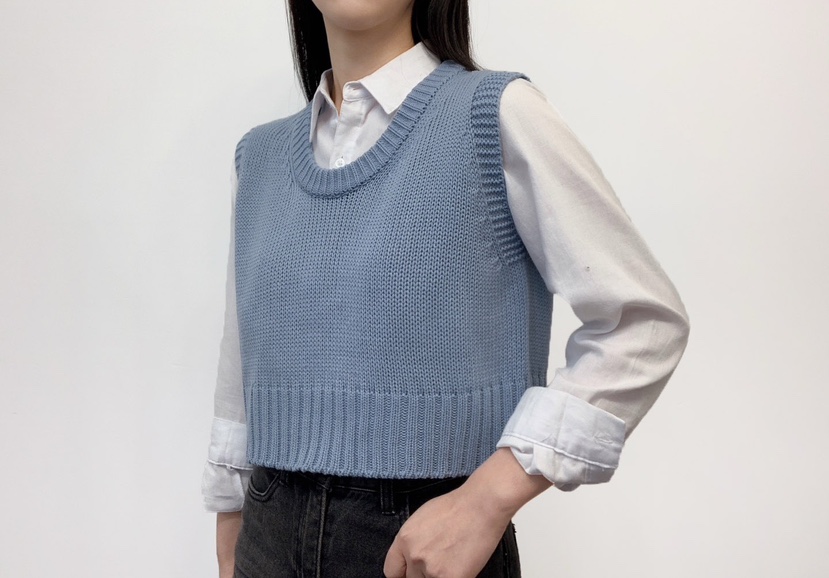 DARLUZ_MI韓國直郵女士新款熱賣時尚26春夏針織衫不含內搭短款DARLUZ_MI針織衫圖色3