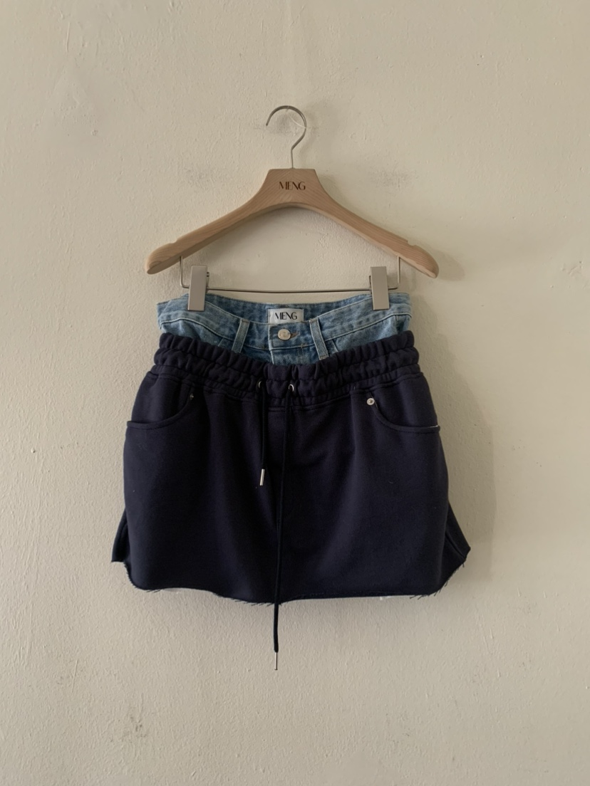 MENG韓國代購女士新品休閑時尚人氣熱賣真品推薦職業短裙MENG短裙圖色1