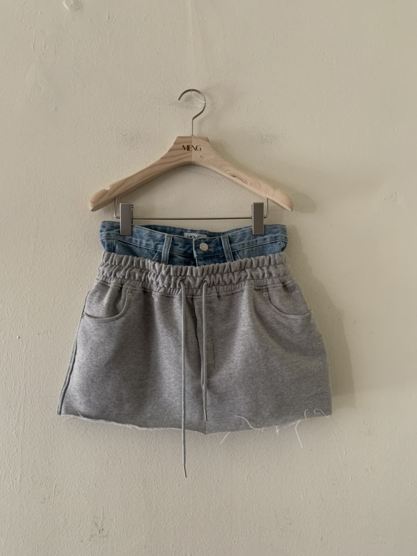 MENG韓國代購女士新品休閑時尚人氣熱賣真品推薦職業短裙MENG短裙圖色2