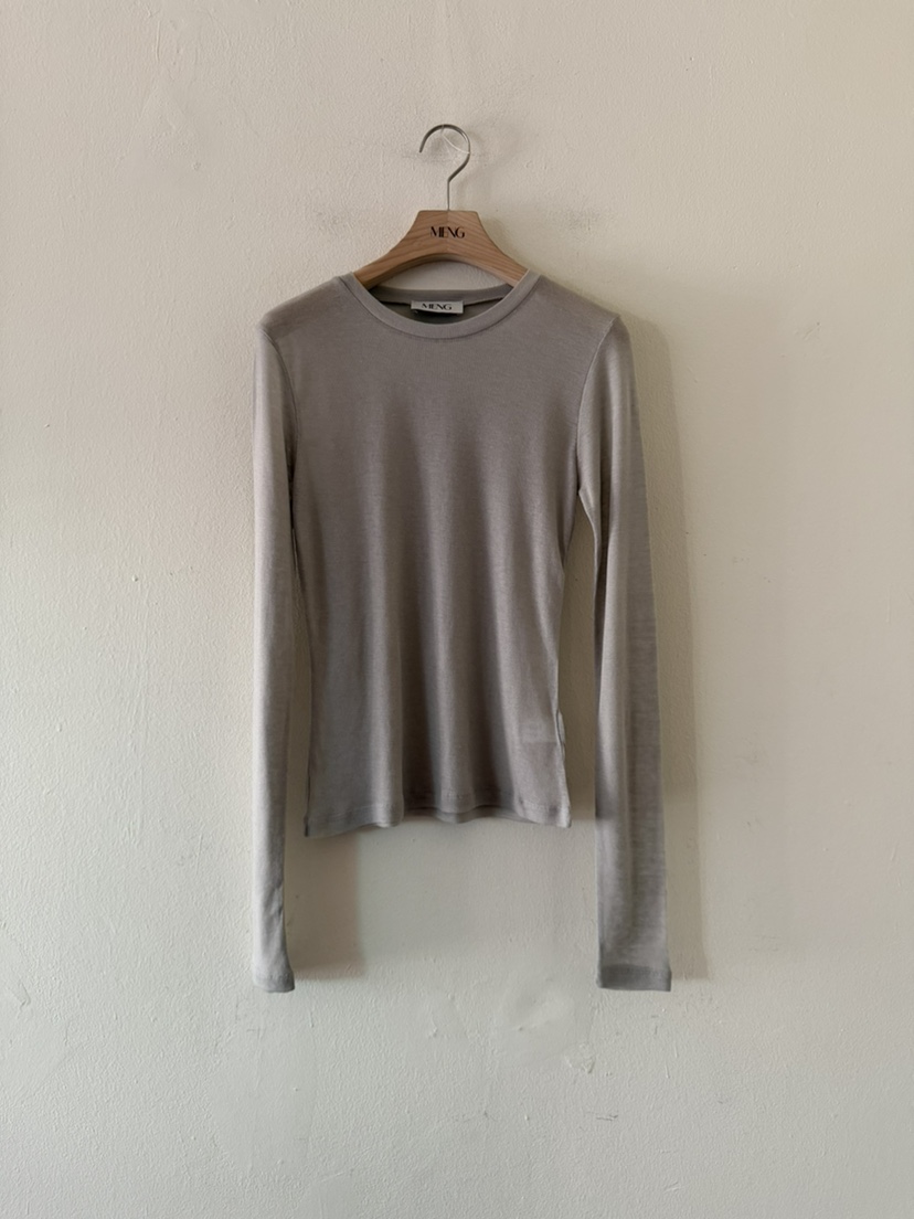 MENG東大門代購女士新品人氣26春夏職業休閑真品推薦長袖T恤MENG長袖T恤圖色3
