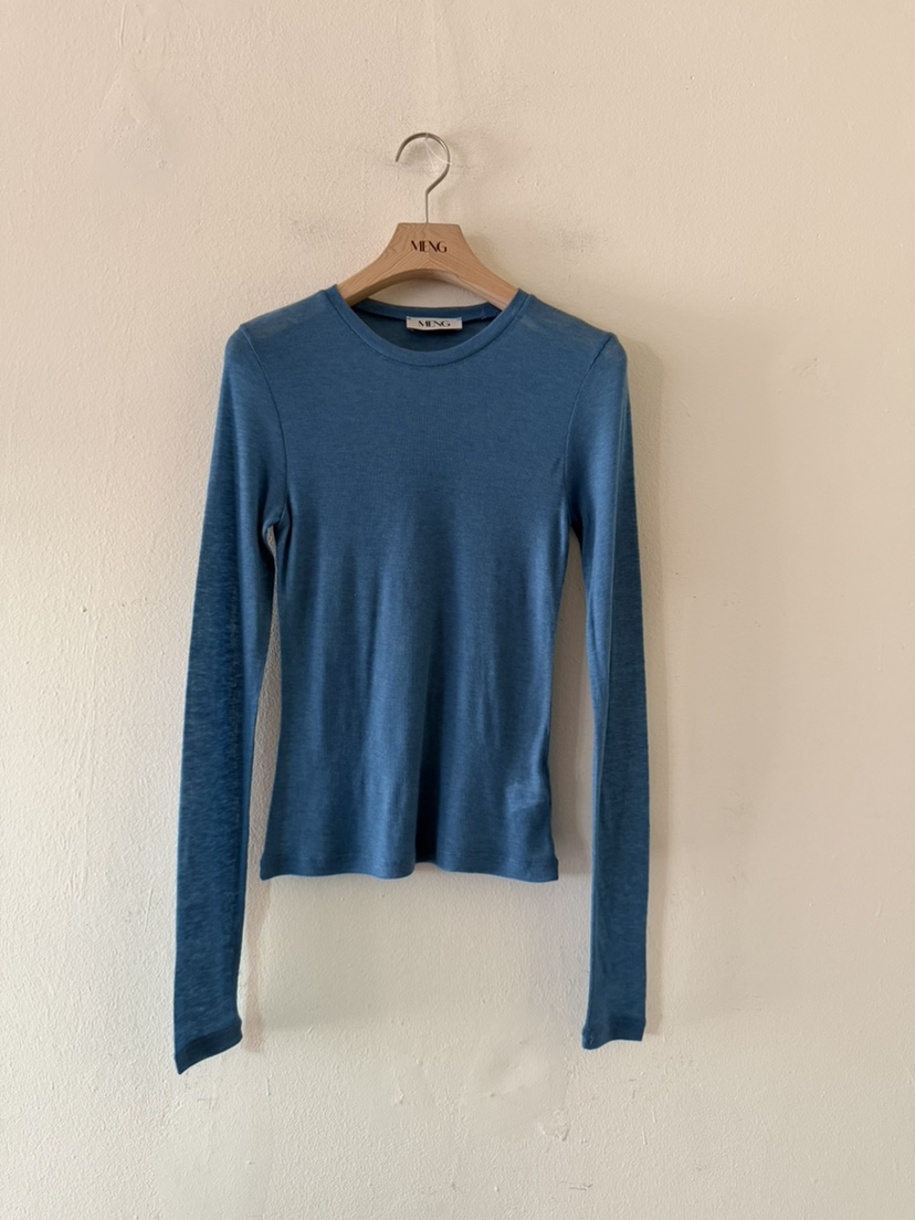 MENG東大門代購女士新品人氣26春夏職業休閑真品推薦長袖T恤MENG長袖T恤圖色5