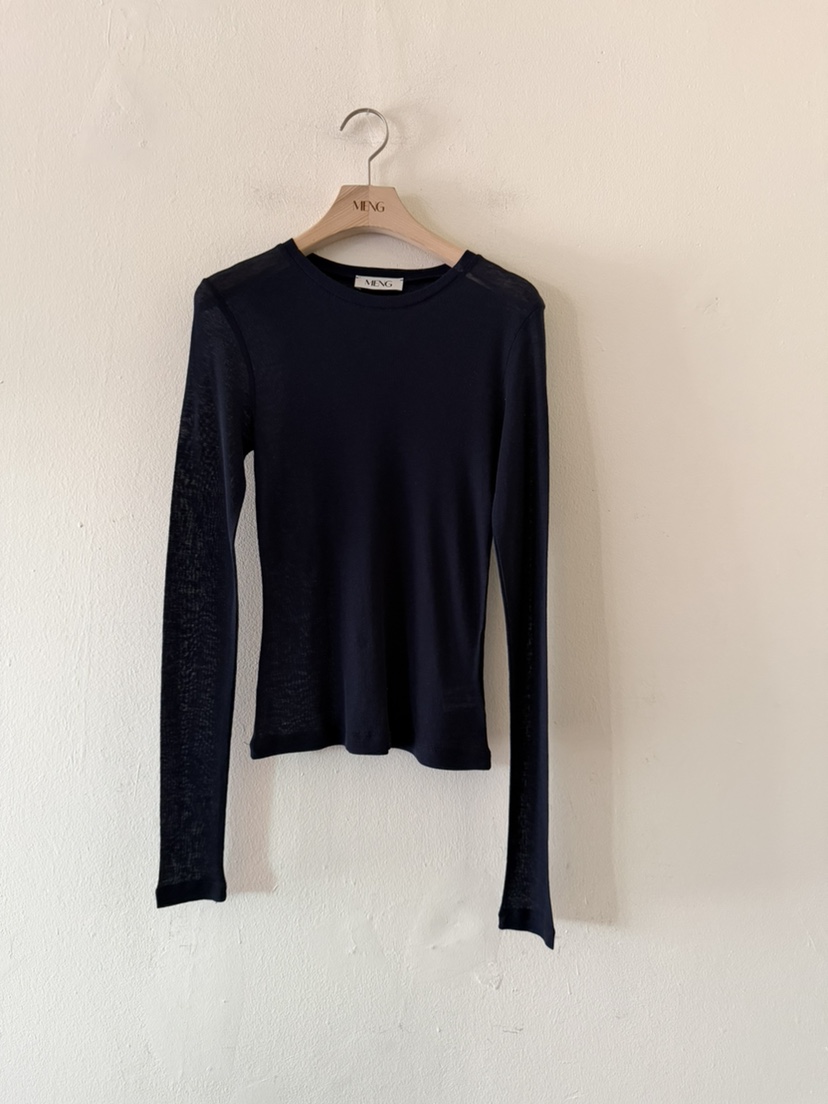 MENG東大門代購女士新品人氣26春夏職業休閑真品推薦長袖T恤MENG長袖T恤圖色6