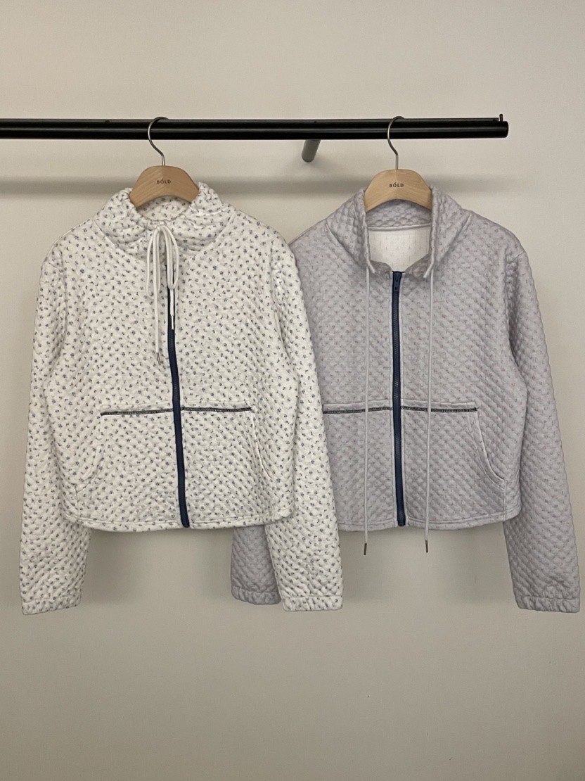 BOLD-A韓國直郵女裝新品人氣26春夏熱賣休閑衛衣拉鏈花朵RE BOLD衛衣