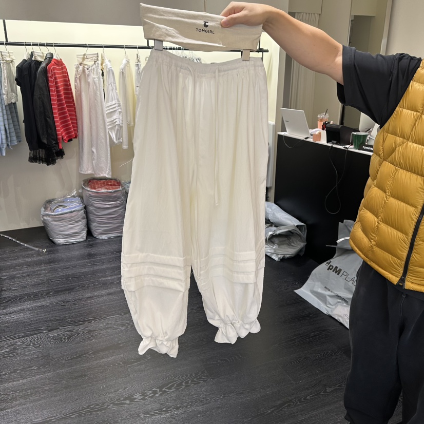 TOMGIRL韓國代購女士新款休閑熱賣26春夏人氣真品職業休閑褲TOMGIRL休閑褲圖色1