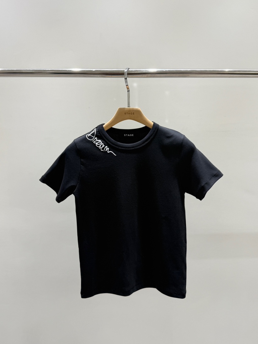 STAGE東大門代購女士新品休閑職業推薦真品熱賣時尚26春夏T恤STAGET恤圖色1