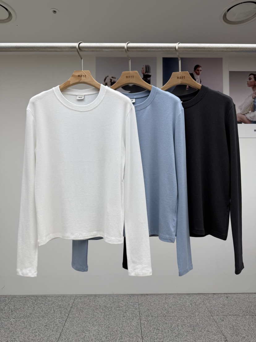 MADE-P東大門代購女士新款職業熱賣推薦休閑26春夏長袖T恤MADE-P長袖T恤