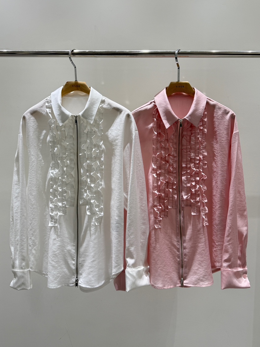 STAGE東大門實拍女裝新款推薦26春夏真品人氣時尚襯衫蕾絲衫STAGE襯衫/蕾絲衫