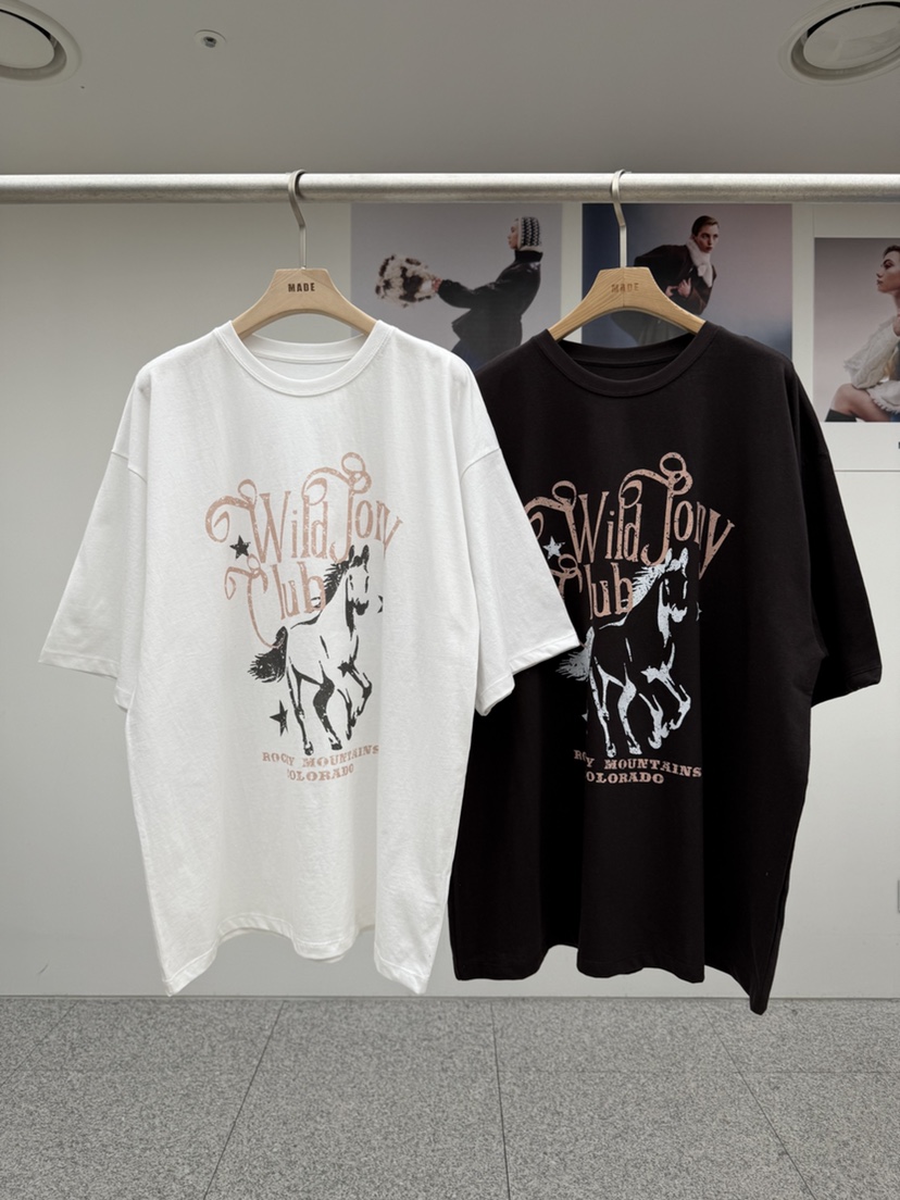 MADE-P韓國直郵女裝新款26春夏休閑人氣時尚推薦熱賣T恤MADE-PT恤