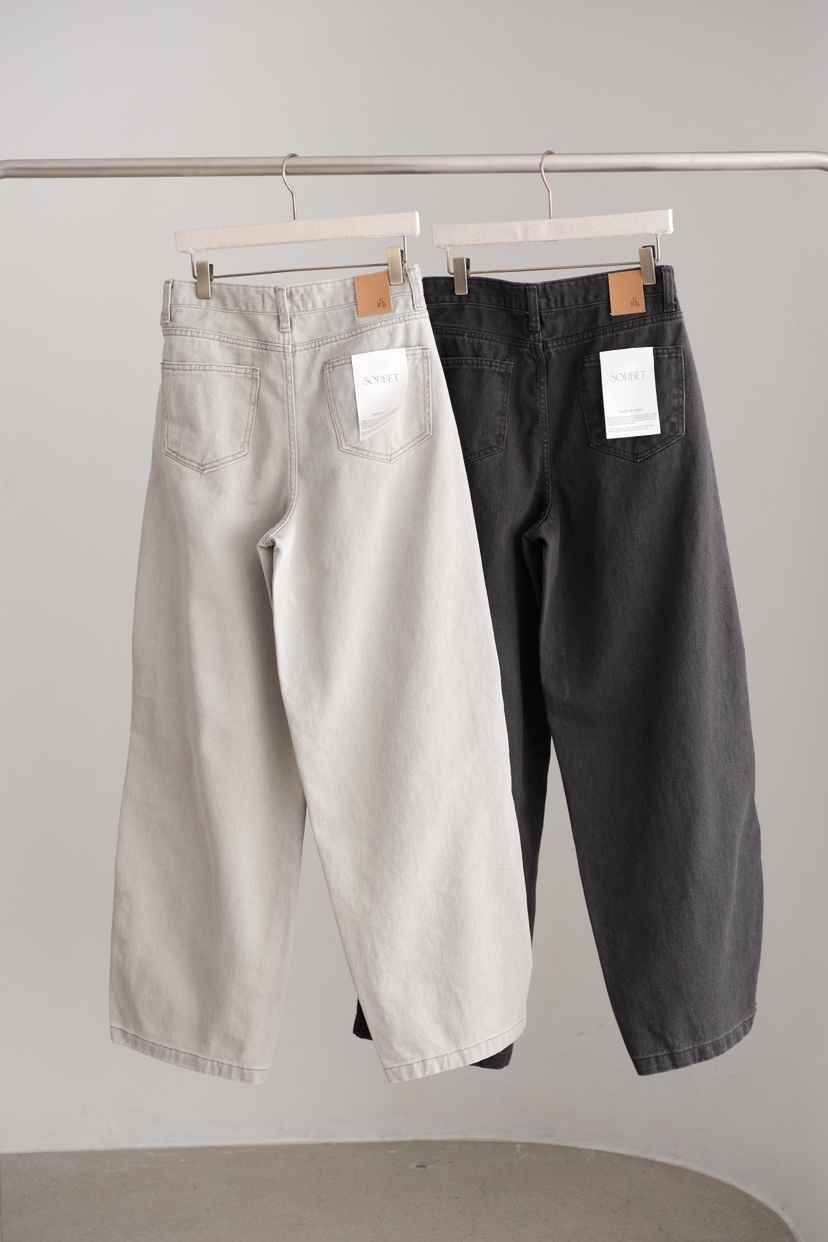 SORBET/FLAT WHITE韓國代購女裝新品推薦時尚休閑牛仔褲SORBET/FLAT WHITE牛仔褲