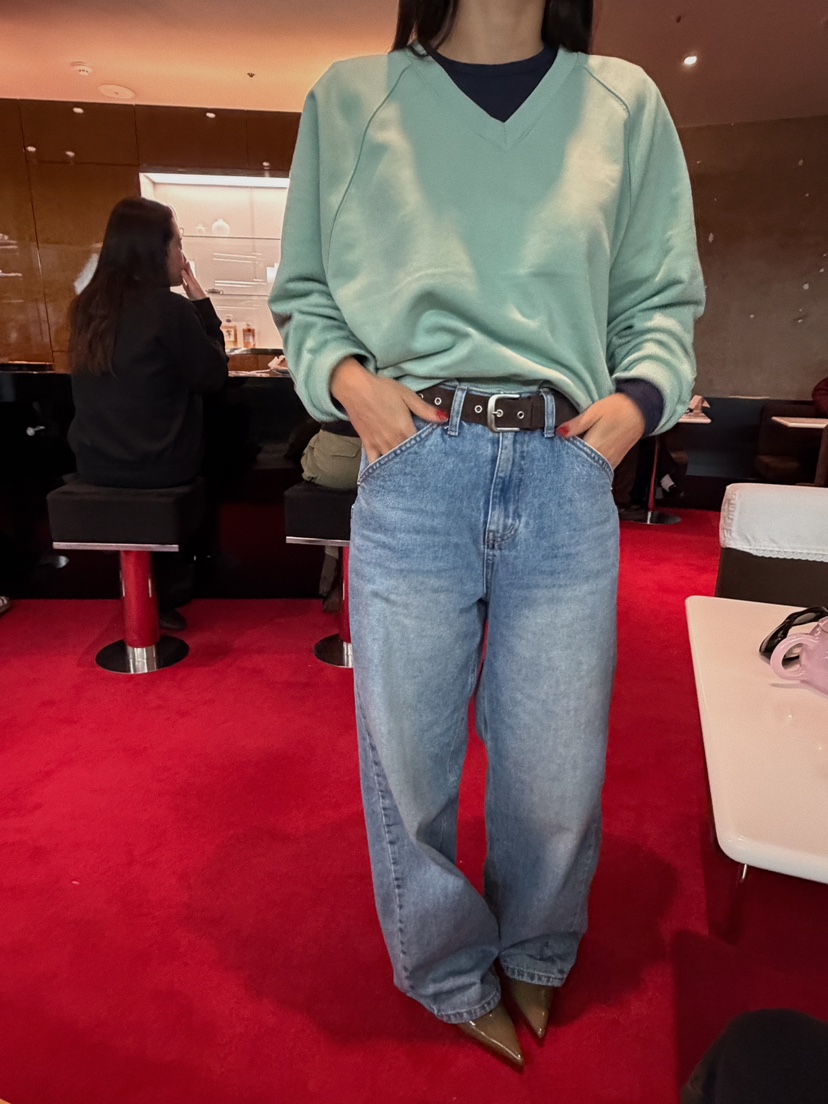 CAMEL-P東大門實拍女士新款時尚牛仔褲開衩Came_l 家牛仔褲