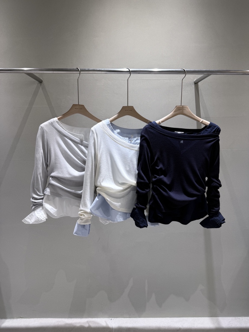 NEAR LEAP-P韓國直郵女裝新品真品人氣推薦長袖T恤船領NEAR LEAP/The N:L長袖T恤