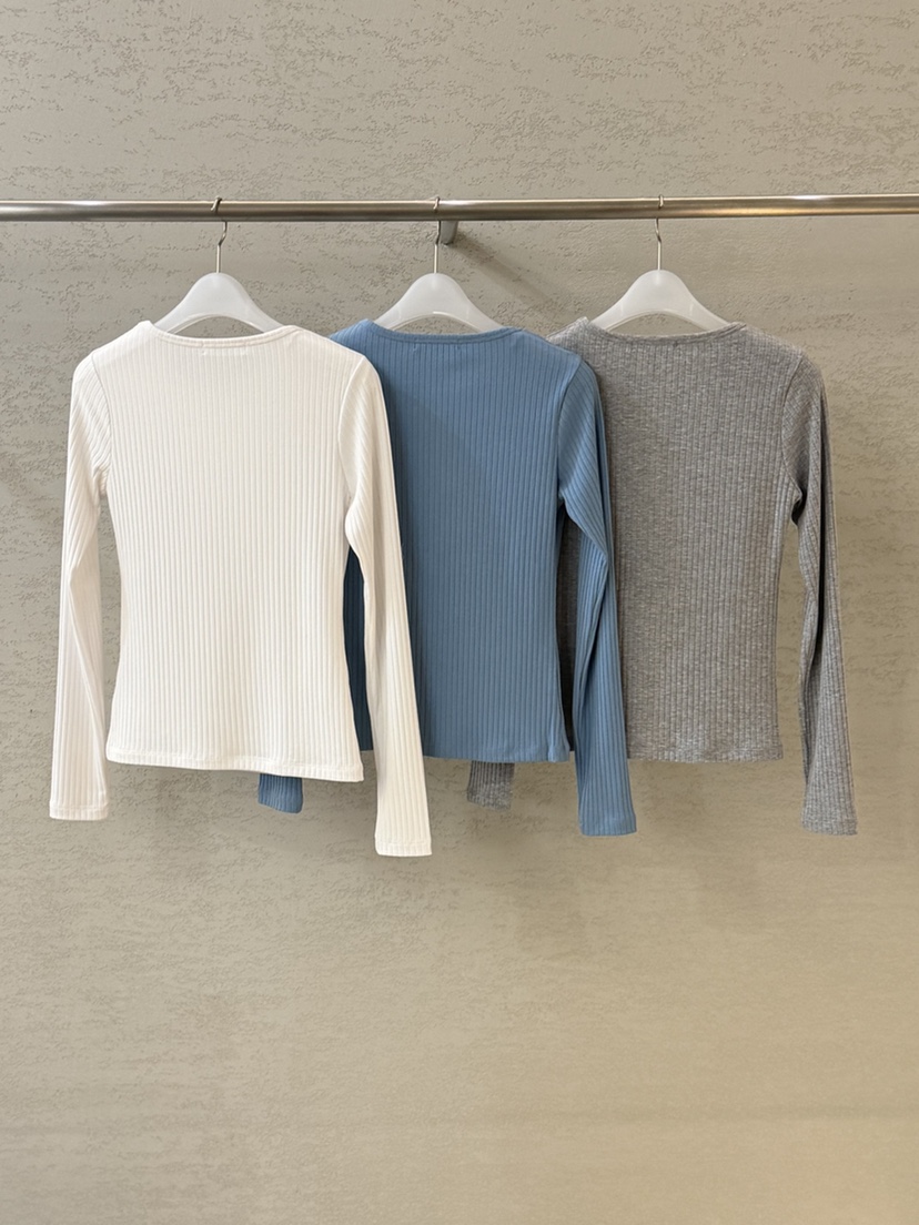 PLAYBUTTON-P韓國代購女裝新款人氣推薦職業休閑長袖T恤PLAYBUTTON長袖T恤