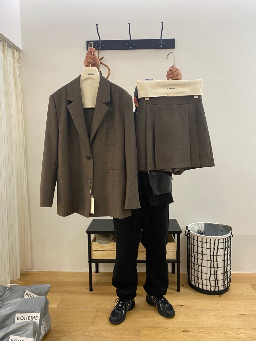 BOHEME韓國代購女裝新品休閑推薦時尚26春夏真品人氣夾克BOHEME夾克