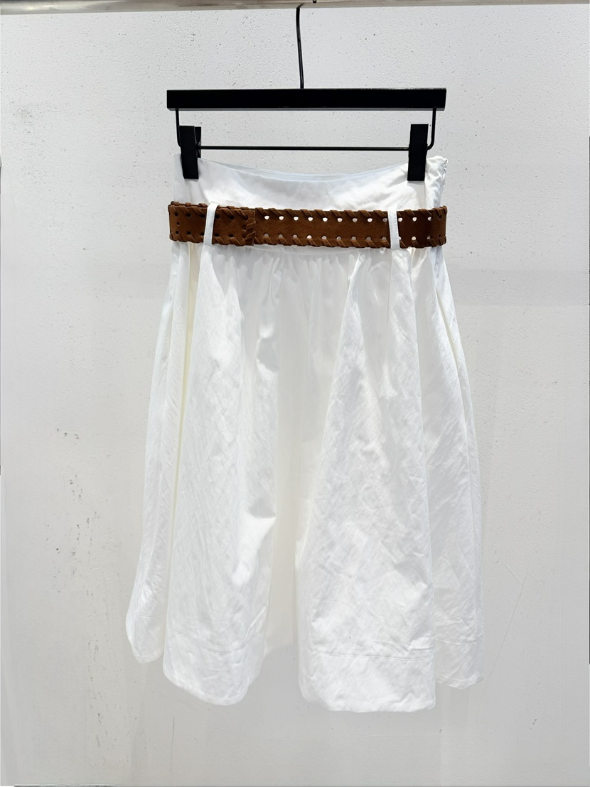 CORAL韓國代購女士新款熱賣時尚半身裙中短裙不含腰帶褶皺CORAL半身裙/中短裙