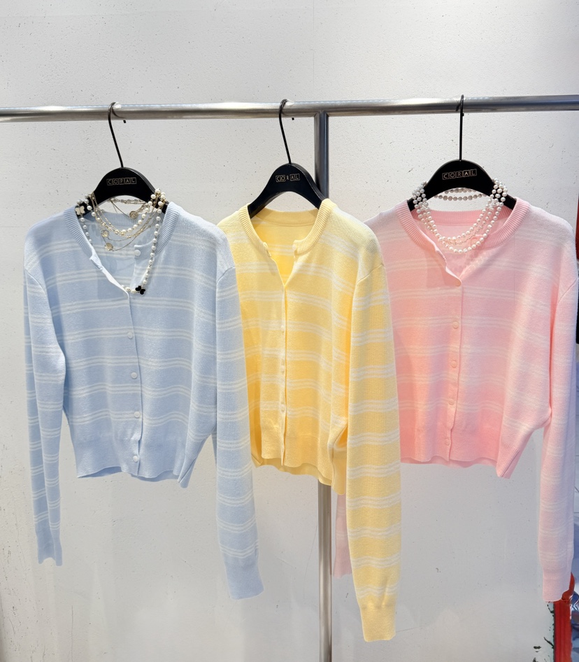 CORAL東大門代購女裝新款推薦26春夏職業熱賣針織衫不含項鏈CORAL針織衫