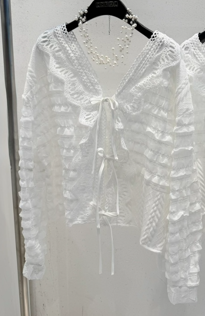 CORAL東大門代購女裝新品真品26春夏人氣職業推薦襯衫蕾絲衫CORAL襯衫/蕾絲衫圖色1