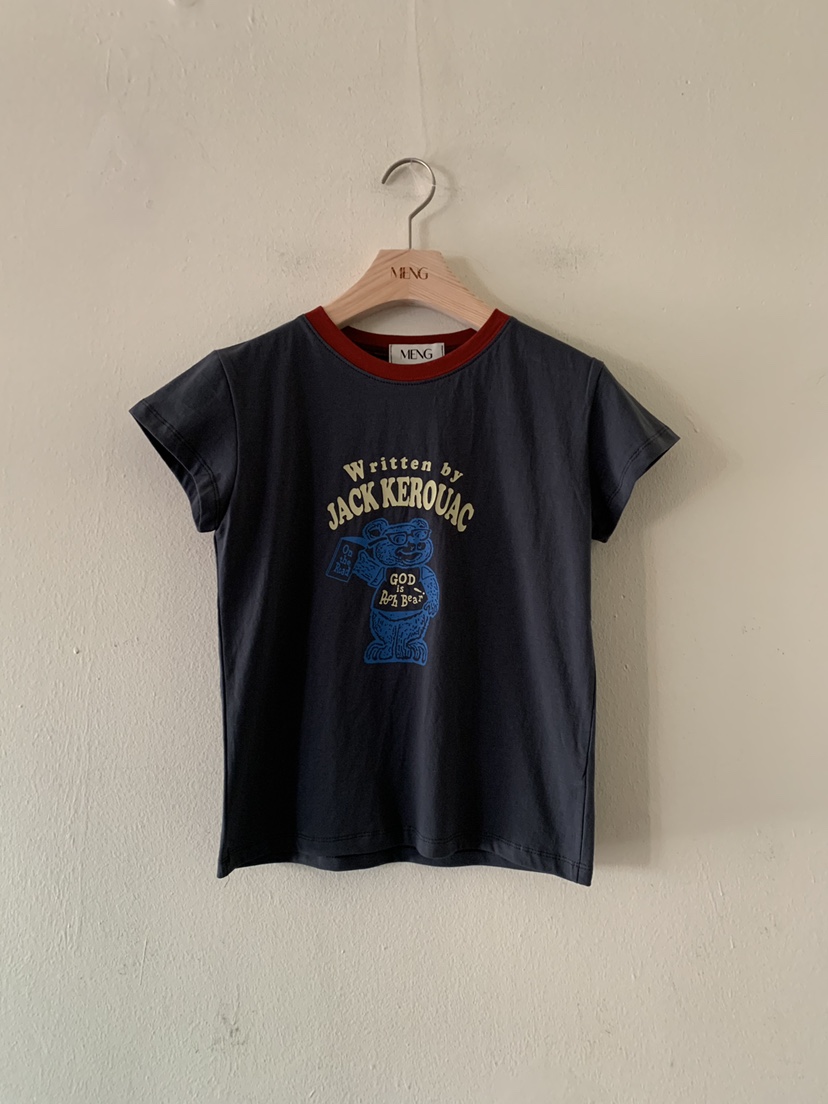 MENG韓國代購女士新款推薦時尚人氣真品休閑26春夏職業T恤MENGT恤圖色1