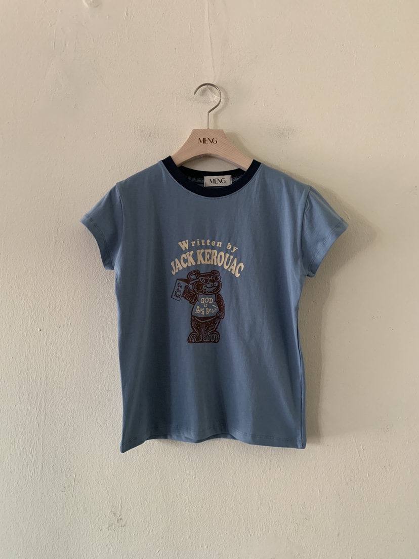 MENG韓國代購女士新款推薦時尚人氣真品休閑26春夏職業T恤MENGT恤圖色3