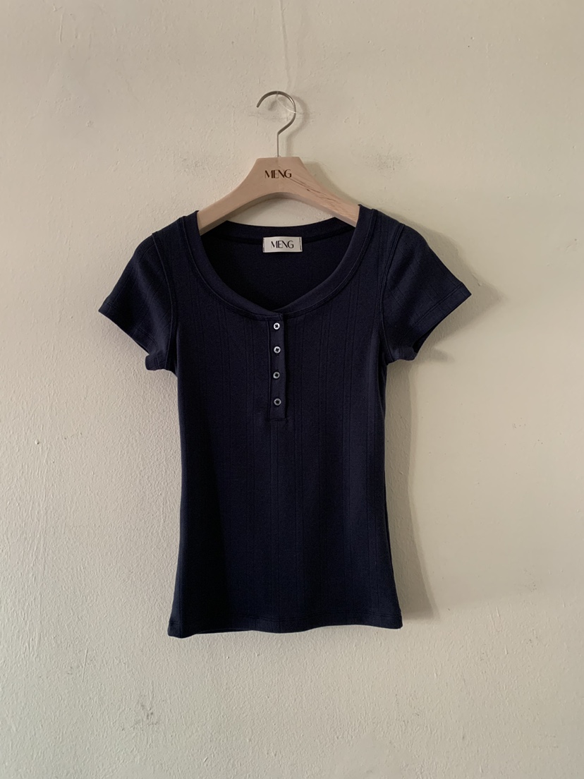 MENG東大門實拍女裝新品推薦時尚職業人氣休閑26春夏熱賣T恤MENGT恤圖色3