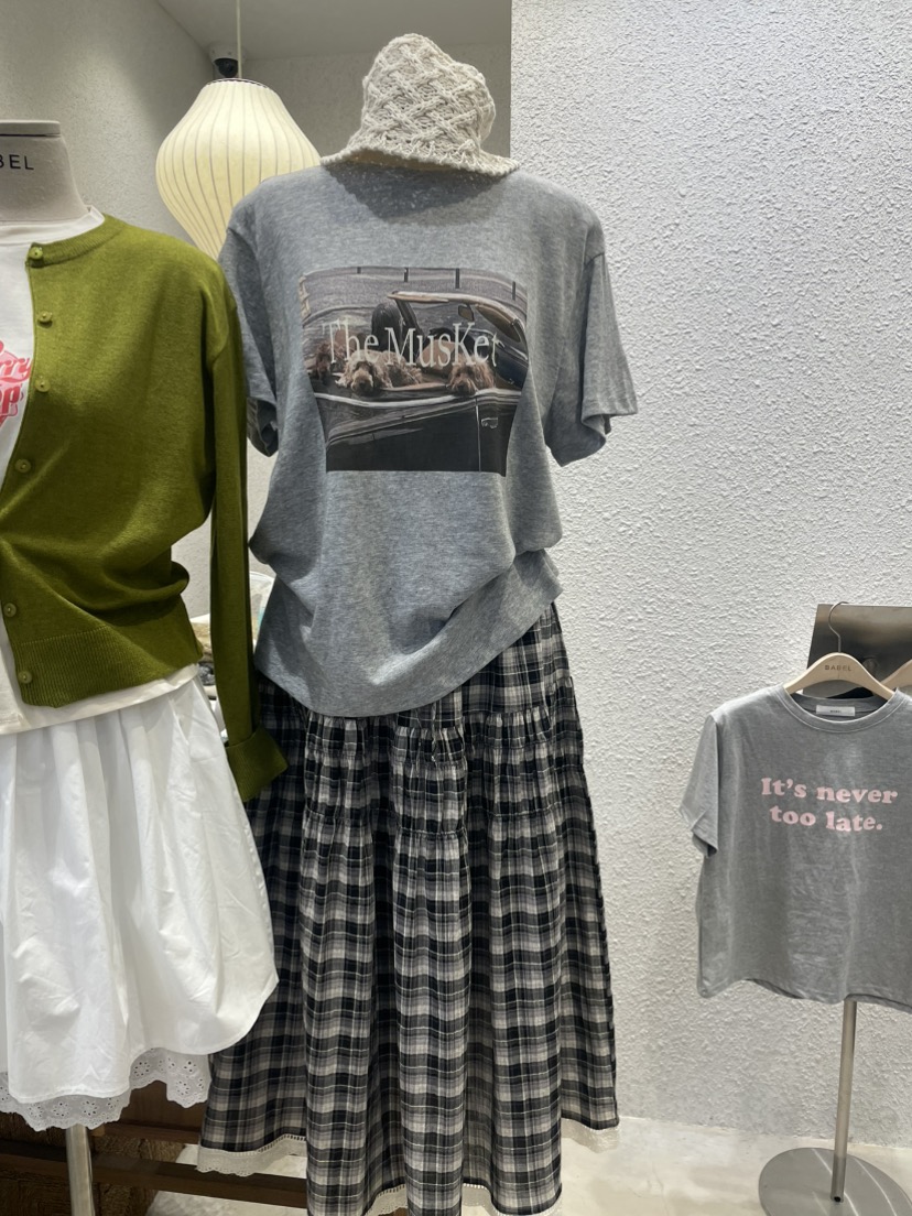 BABEL韓國直郵女士新款26春夏時尚休閑熱賣推薦職業人氣長裙BABEL長裙