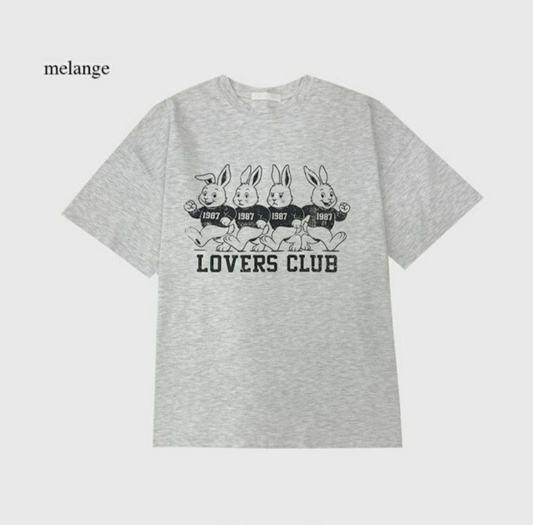 BRICK東大門直郵女士新款人氣真品熱賣26春夏時尚T恤兔子BRICKT恤圖色4