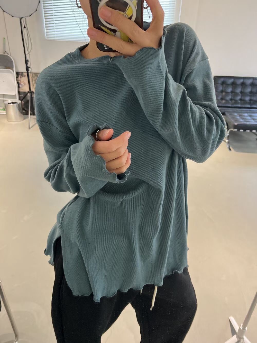 BRICK韓國代購女裝新品熱賣推薦休閑真品職業時尚長袖T恤BRICK長袖T恤圖色1