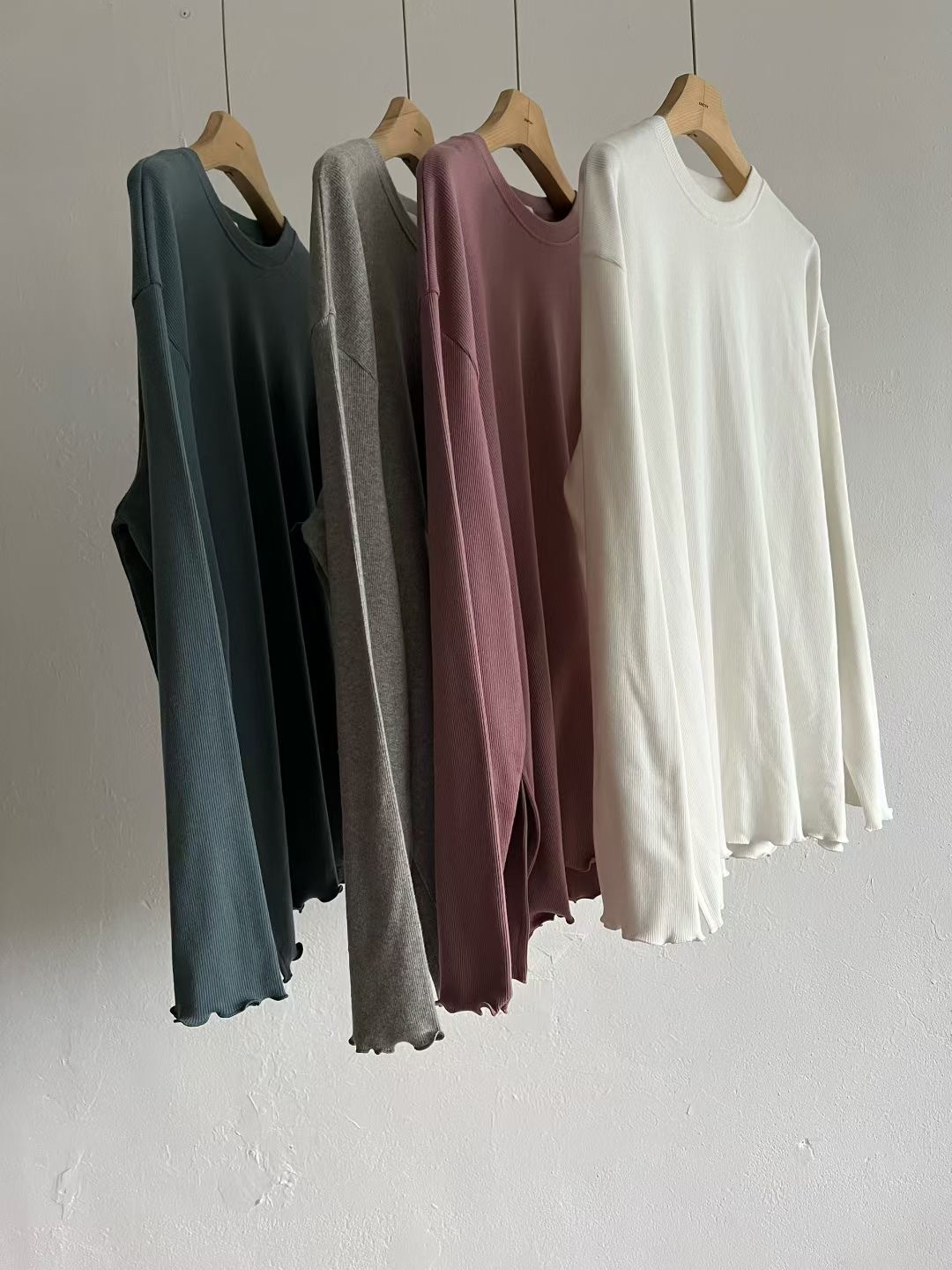 BRICK韓國代購女裝新品熱賣推薦休閑真品職業時尚長袖T恤BRICK長袖T恤圖色3左三色