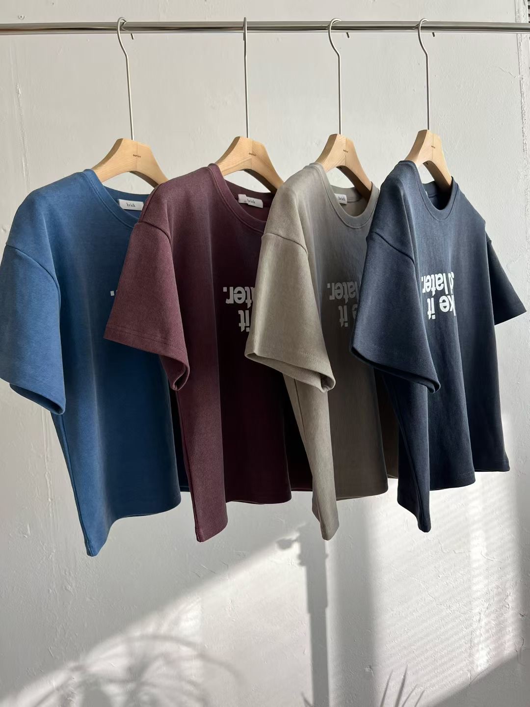 BRICK東大門代購女裝新款26春夏職業時尚人氣真品休閑T恤BRICKT恤圖色3左三色