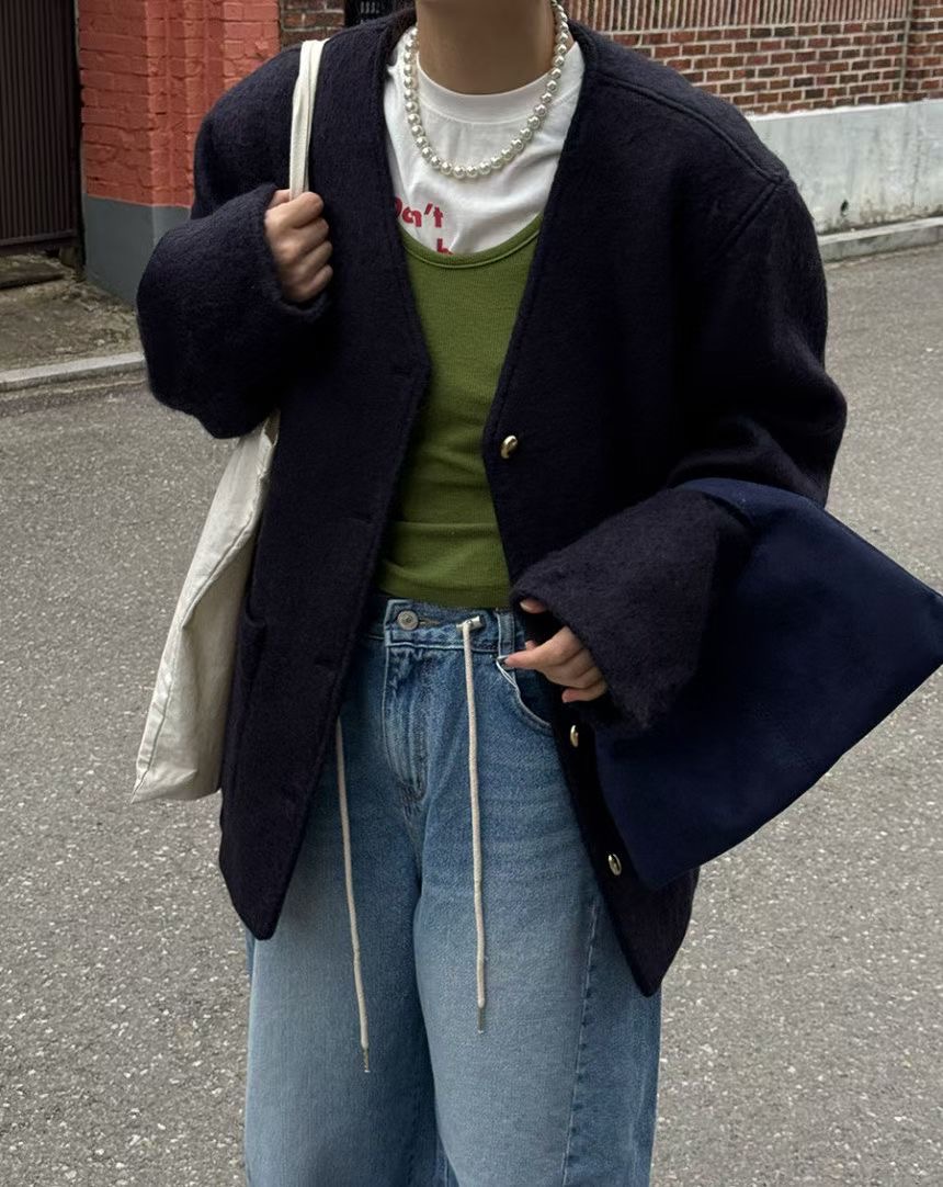 BRICK東大門代購女士新品26春夏休閑職業熱賣時尚短款大衣BRICK短款大衣