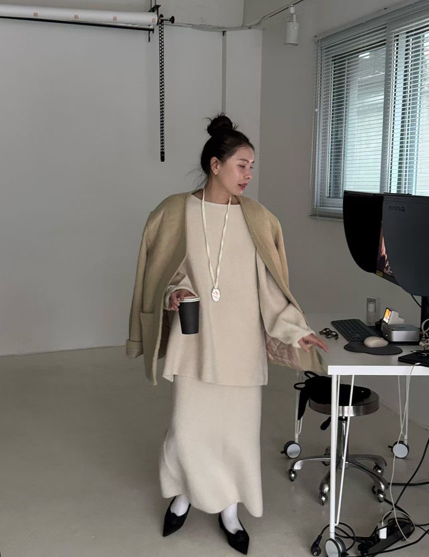 BRICK東大門代購女士新品26春夏休閑職業熱賣時尚短款大衣BRICK短款大衣