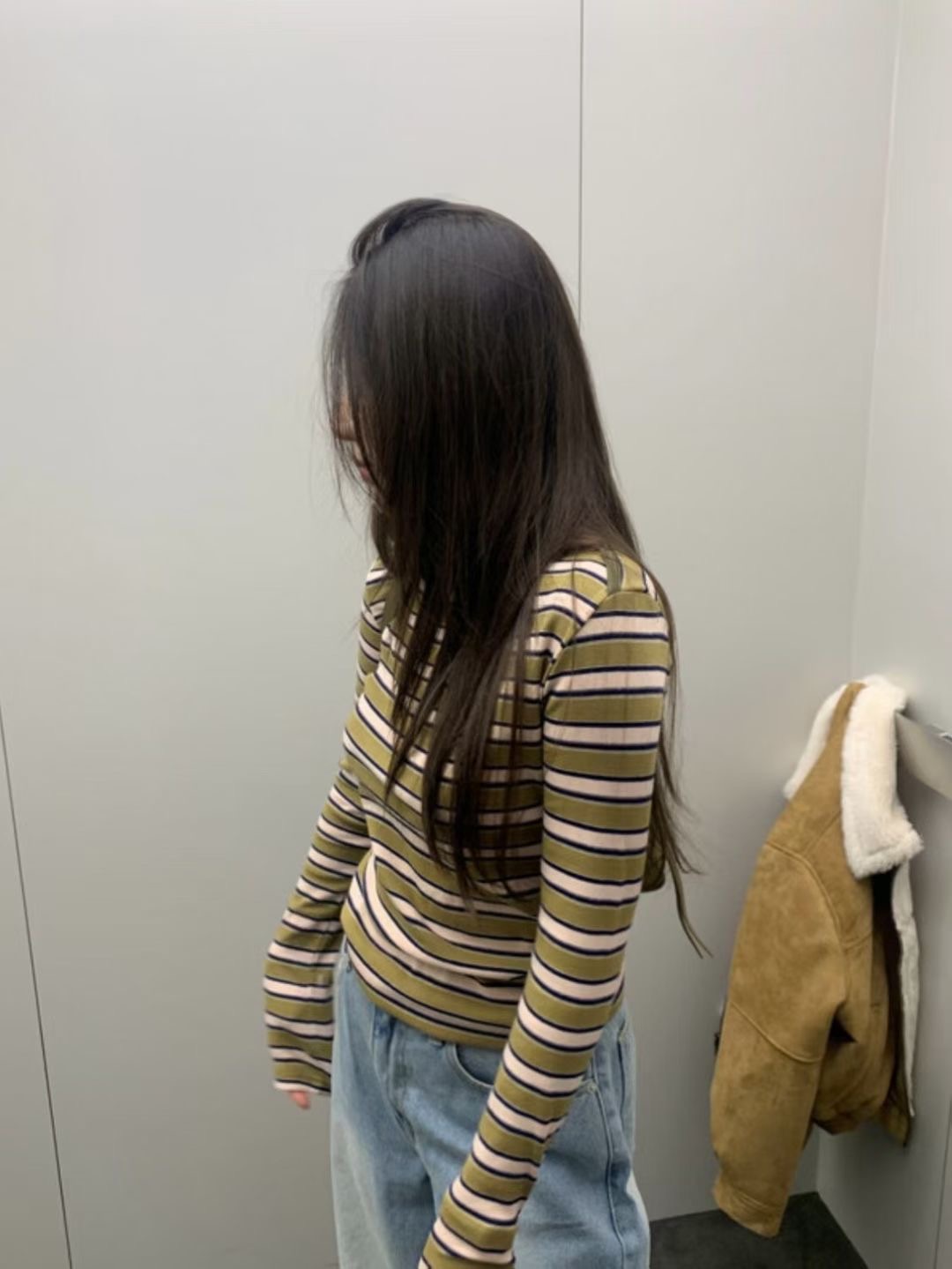 BRICK韓國直郵女裝新品真品職業推薦時尚休閑熱賣長袖T恤BRICK長袖T恤