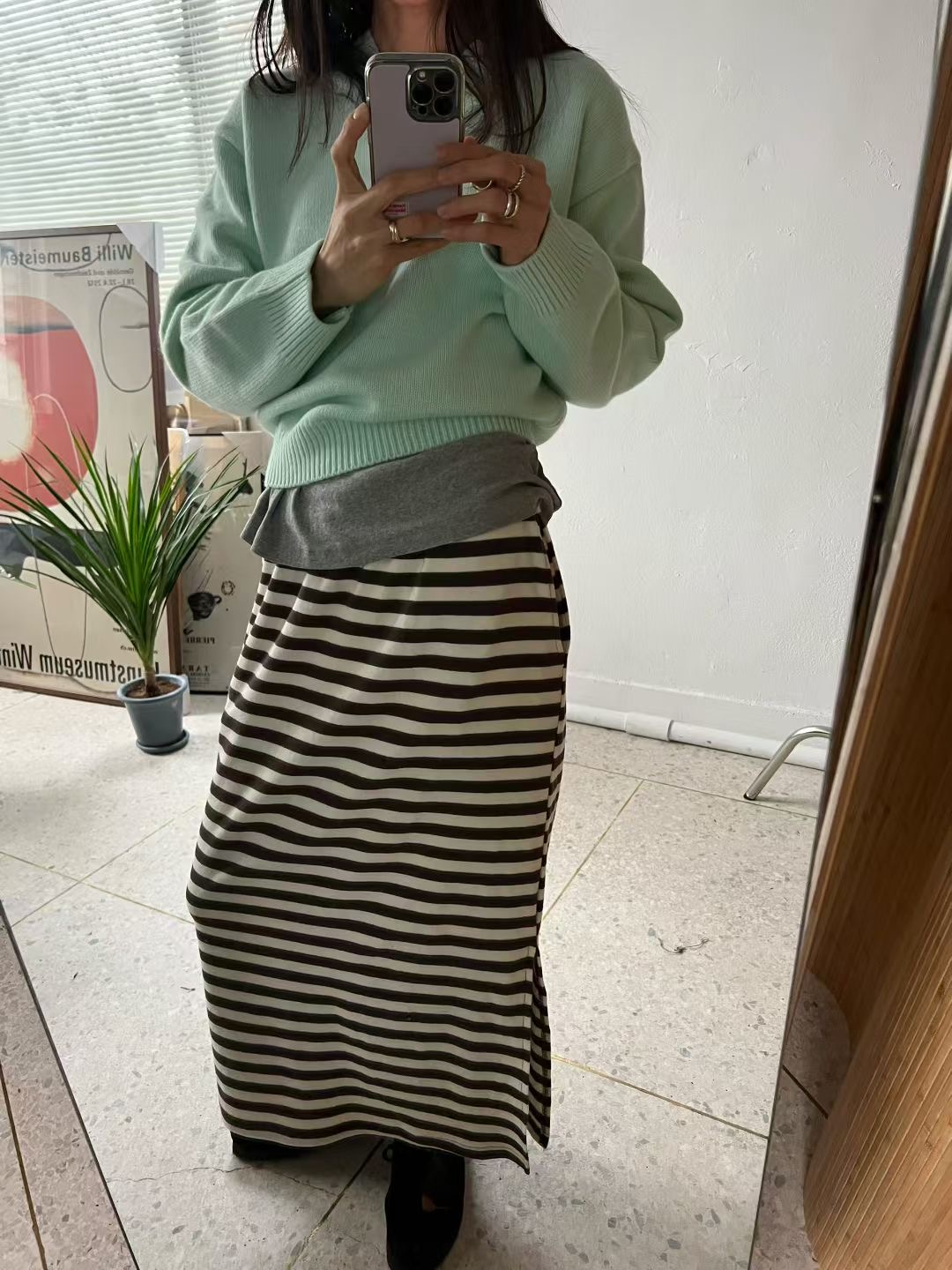 BRICK東大門直郵女裝新款休閑人氣推薦職業26春夏真品長裙BRICK長裙