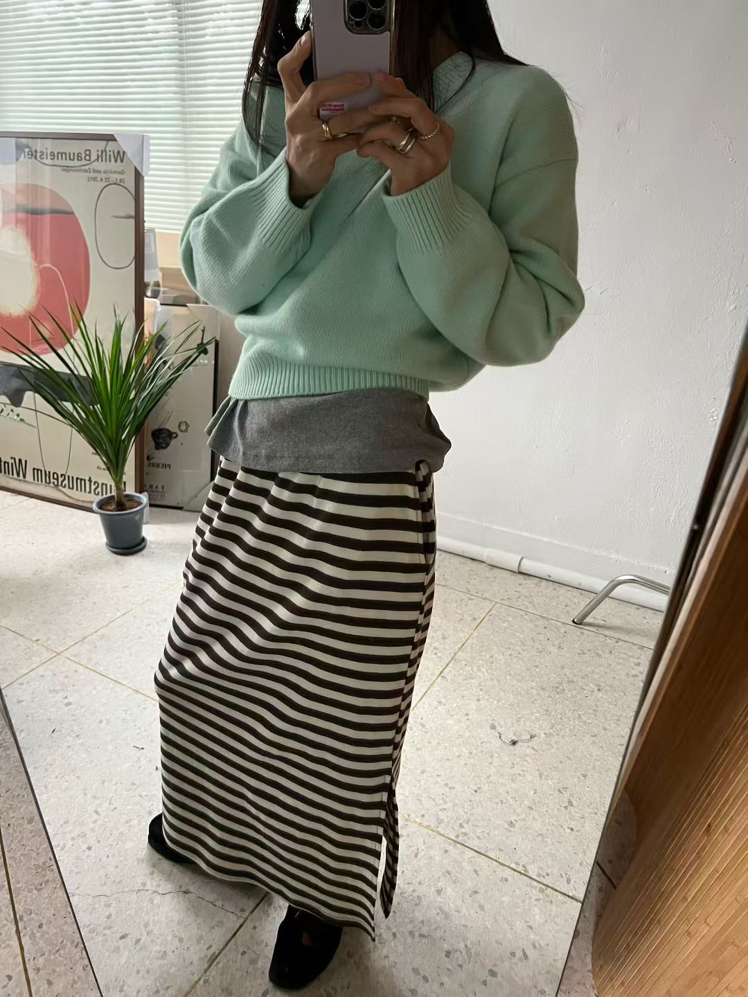 BRICK東大門直郵女裝新款休閑人氣推薦職業26春夏真品長裙BRICK長裙