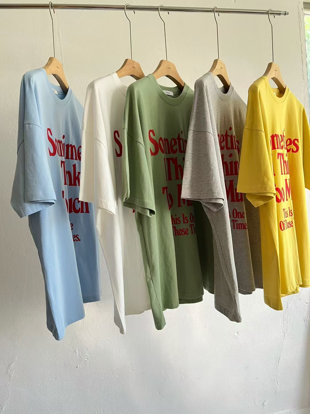 BRICK東大門代購女裝新品休閑真品時尚人氣職業26春夏T恤BRICKT恤圖色3左三色