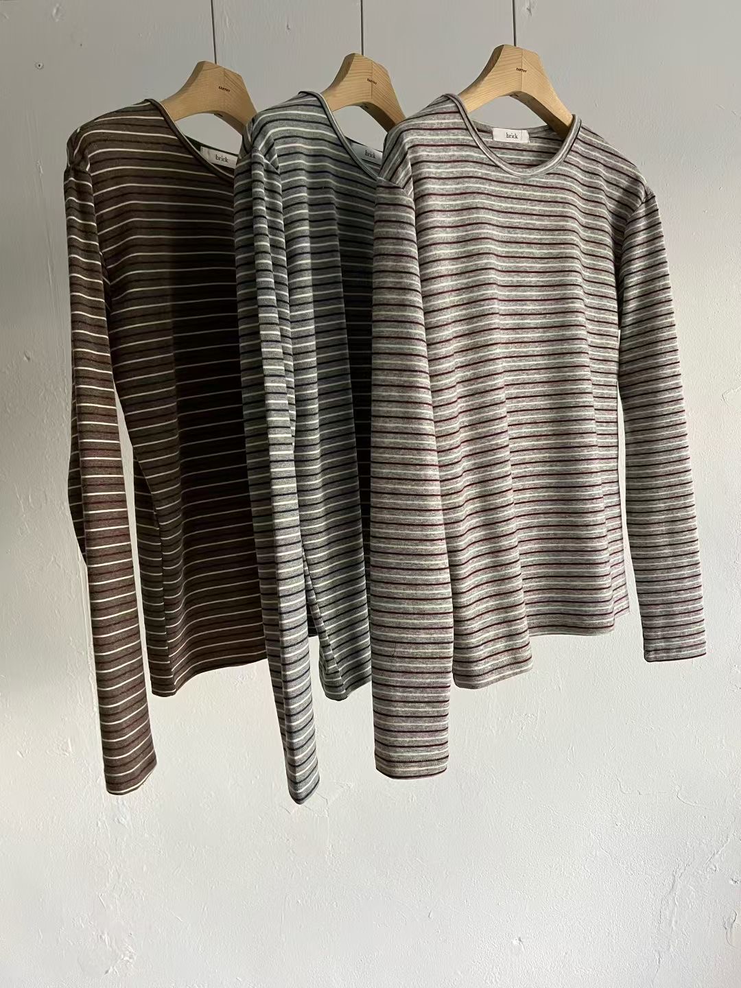 BRICK東大門直郵女士新款人氣推薦熱賣真品休閑26春夏長袖T恤BRICK長袖T恤圖色1左一色