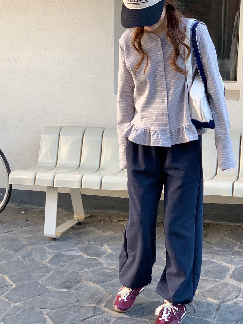 BEFORE SUNRISE韓國直郵女士新品時尚推薦真品休閑褲口袋BEFORE SUNRISE休閑褲